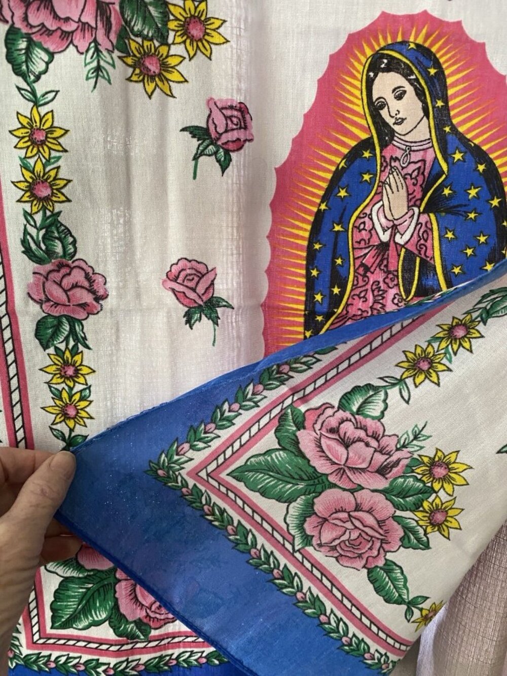 Virgin Of Guadalupe 22 Inch Square Scarf - Picture 6 of 6
